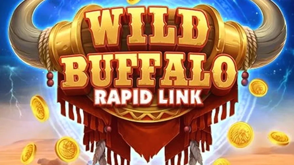 Tampilan visual slot Wild Buffalo: Rapid Link dengan tema alam liar